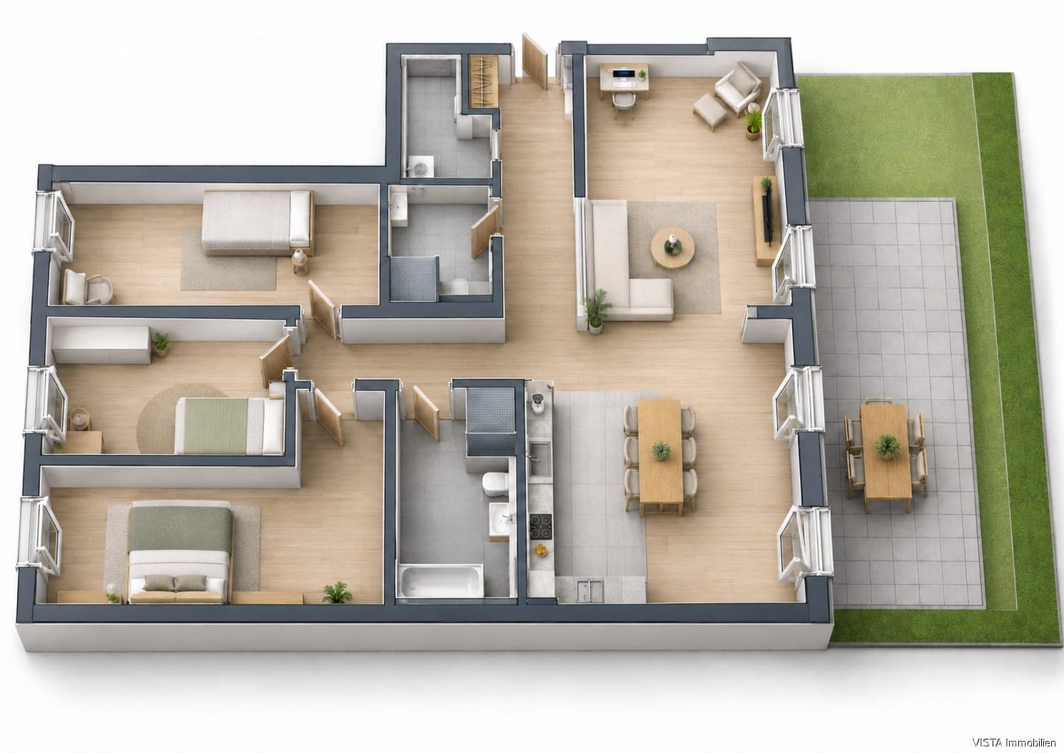 Erdgeschosswohnung — Ansicht 30