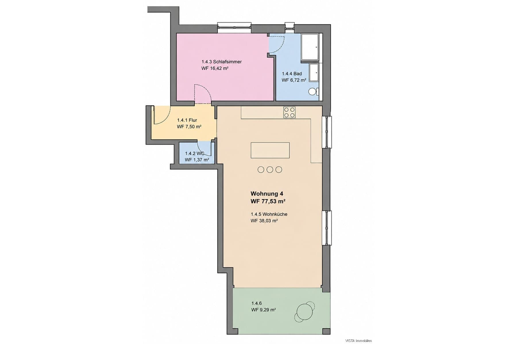 Etagenwohnung — Ansicht 2