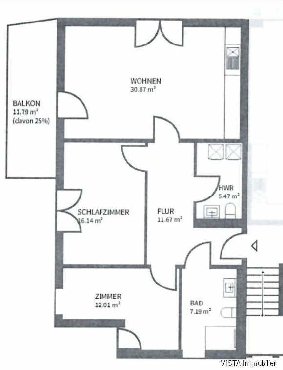 Grundriss Erdgeschosswohnung Rossdorf