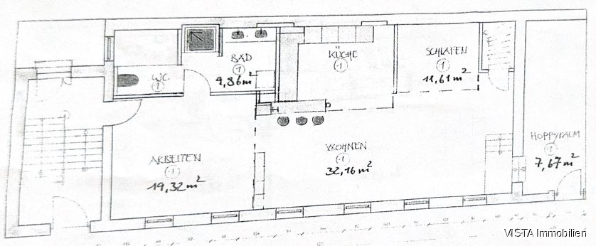 Grundriss Erdgeschoss Mehrfamilienhaus Darmstadt