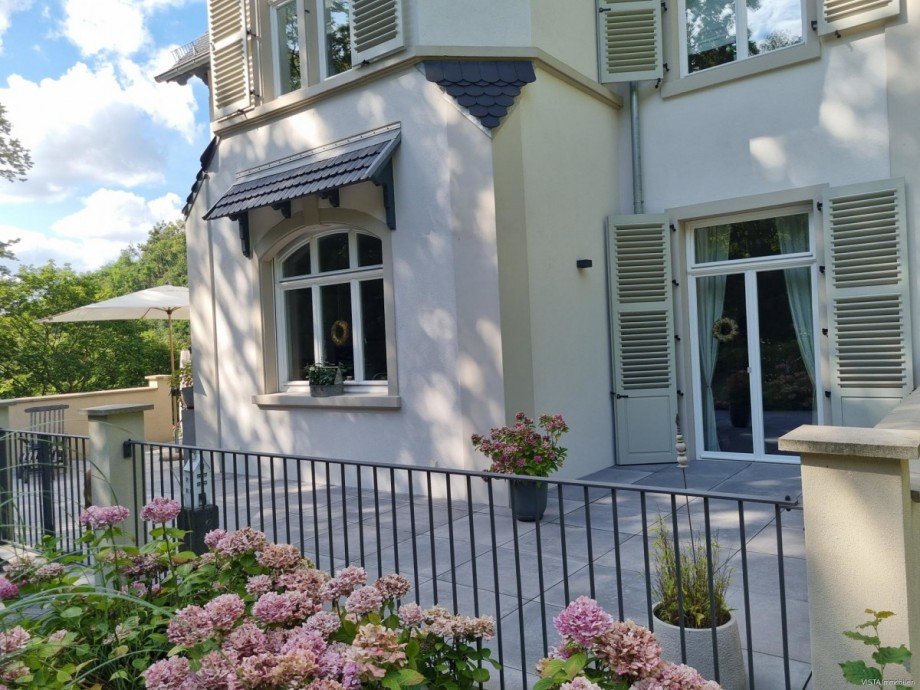 S�d-Terrasse Ansicht 2 Etagenwohnung Bensheim / Auerbach