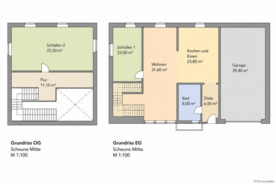 Grundriss EG&OG-Scheune Mitte Einfamilienhaus Seeheim-Jugenheim / Ober-Beerbach