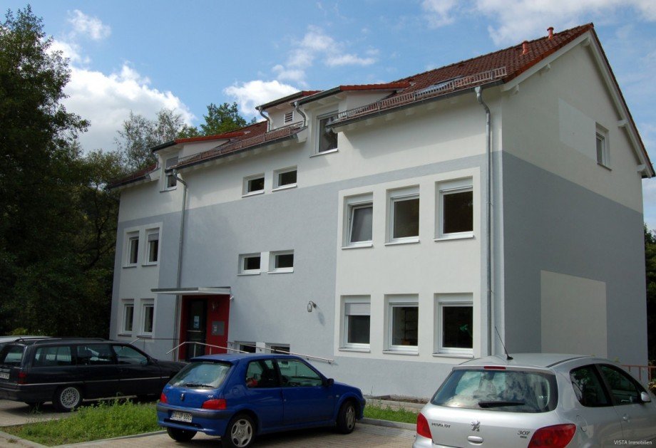 Aussenansicht Eingangsbereich Mehrfamilienhaus Darmstadt-Dieburg