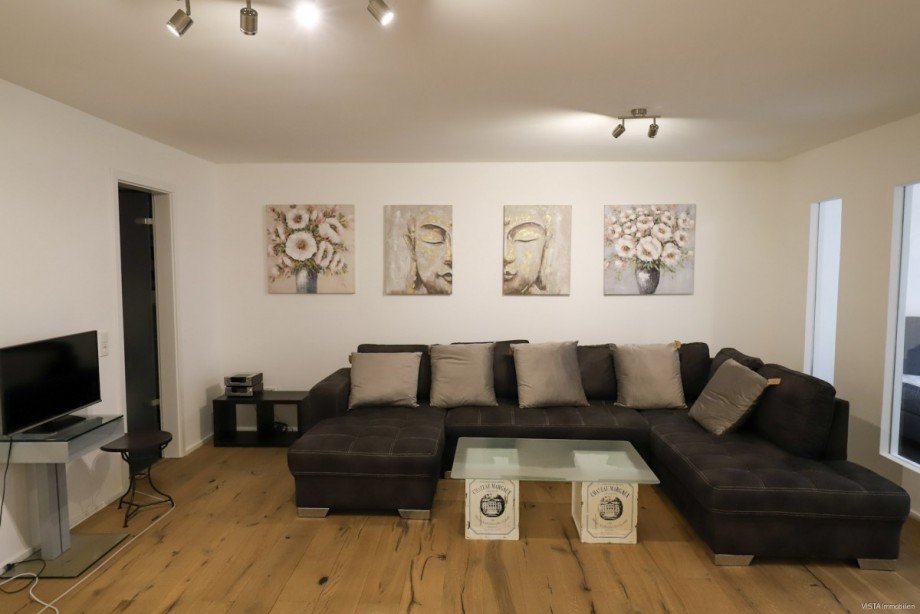 Wohnzimmer-Ansicht 3 Souterrainwohnung Darmstadt