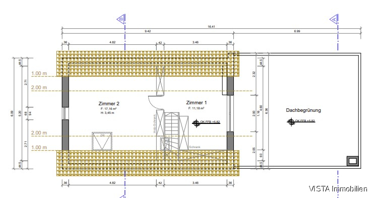 Grundriss DG Maisonettewohnung Weiterstadt