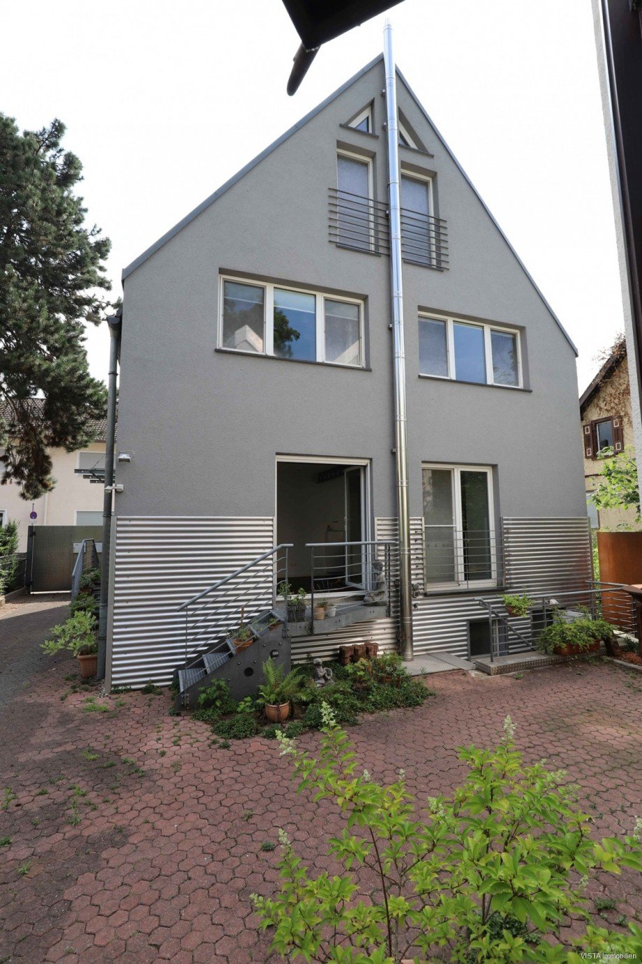 Ansicht R�ckseite Einfamilienhaus Pfungstadt