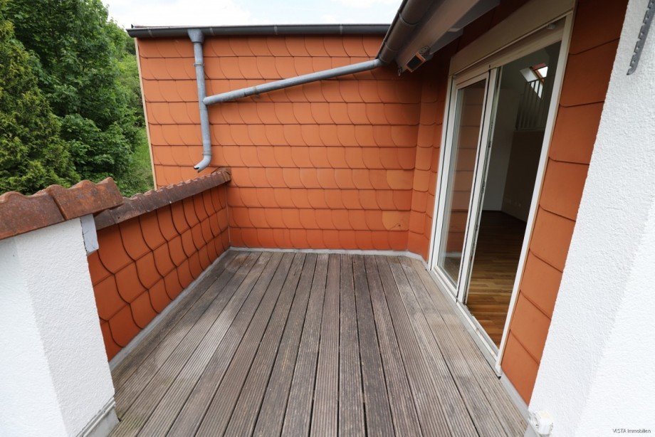 Balkon-Terrasse Ansicht 4 Dachgeschosswohnung M�hltal / Nieder-Beerbach