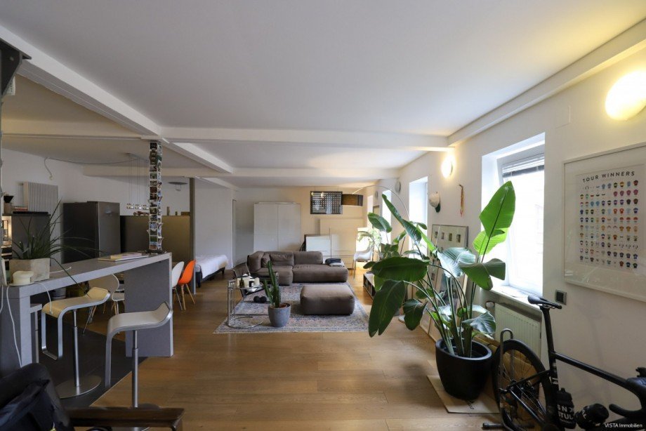 Wohnen-Essen-Arbeiten Erdgeschoss-Ansicht 1 Mehrfamilienhaus Darmstadt