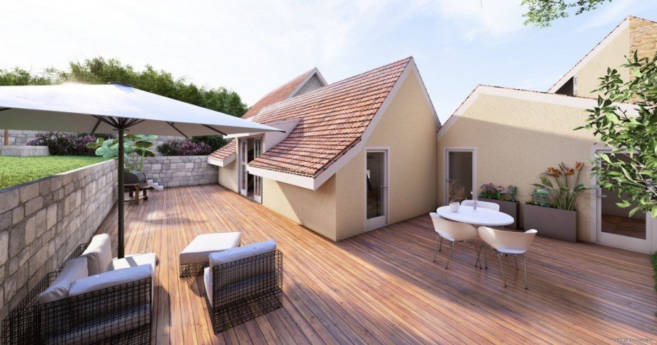 Terrasse Scheune Rechts Einfamilienhaus Seeheim-Jugenheim / Ober-Beerbach