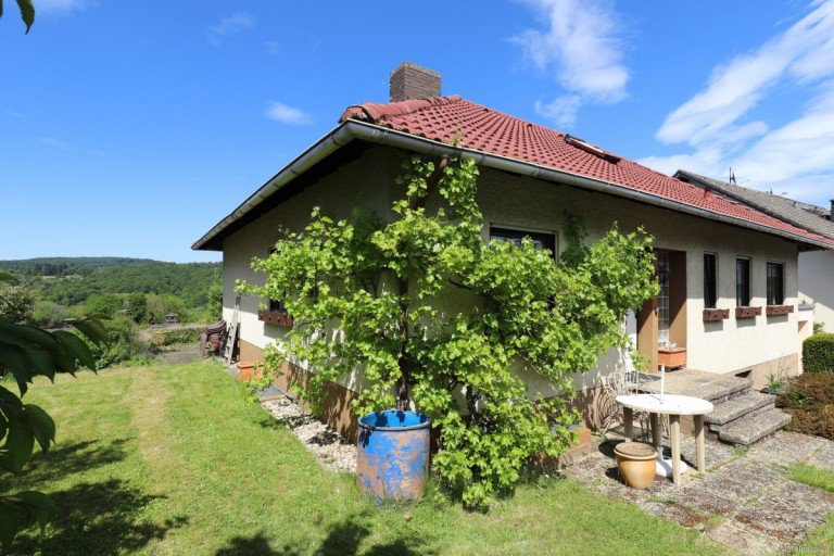 Aussenbereich Eppstein / Bremthal Einfamilienhaus Verkauft ! Einfamilienhaus (Bungalow) mit Weitblick und terassenf�rmigen Gartengrundst�ck