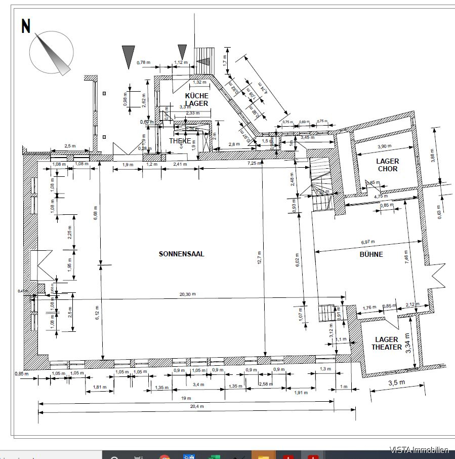 Grundriss Sonnensaal Haus Ro�dorf