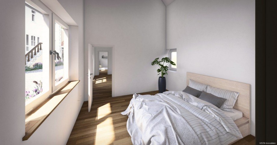 Schlafzimmer Scheune links oben Einfamilienhaus Seeheim-Jugenheim / Ober-Beerbach