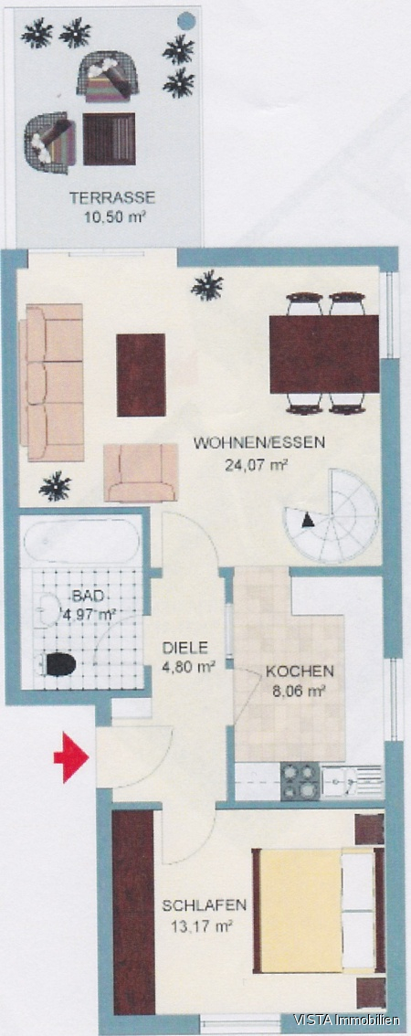 Erdgeschoss Erdgeschosswohnung Ro�dorf