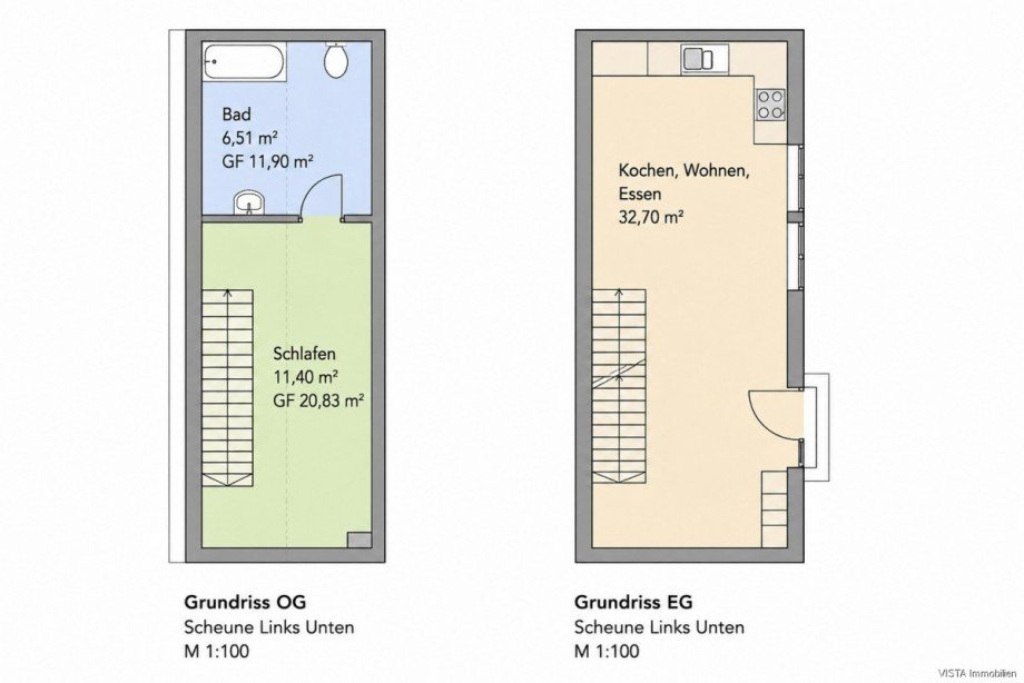 Grundriss EG&OG-Scheune Links unten Einfamilienhaus Seeheim-Jugenheim / Ober-Beerbach