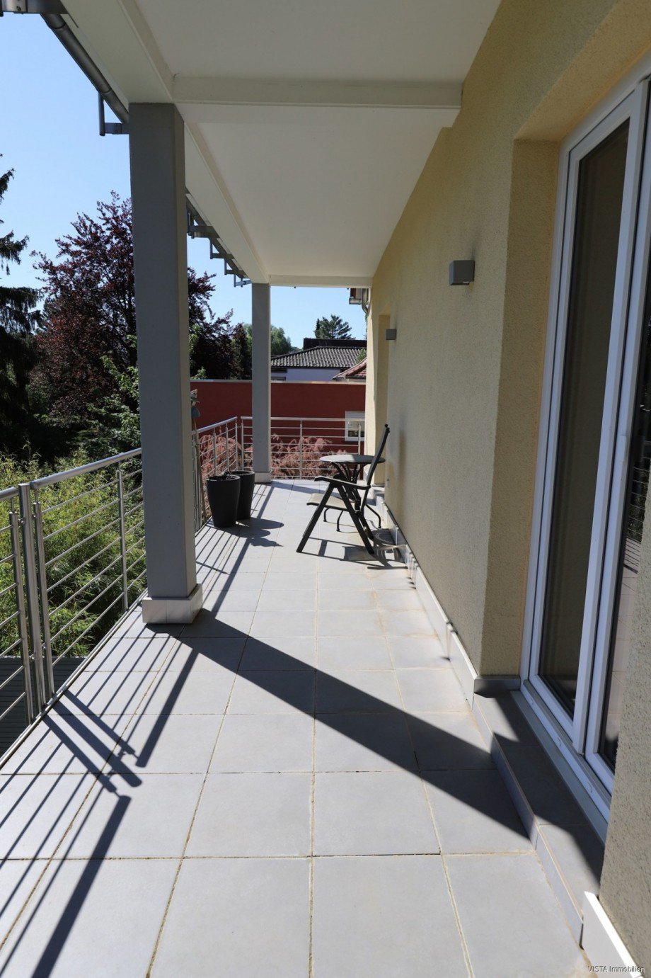 Balkon 1. Obergeschoss Maisonettewohnung Darmstadt