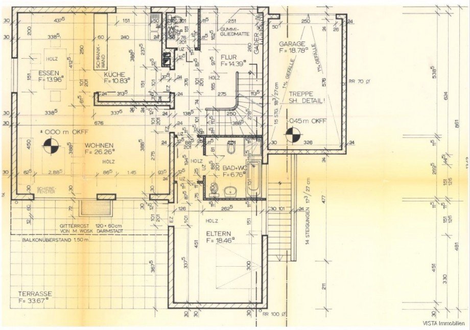 Grundriss Erdgeschoss Einfamilienhaus Darmstadt