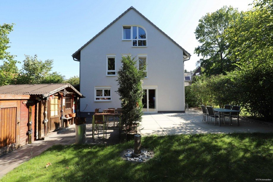 Au�enansicht R�ckseite Doppelhaush�lfte Darmstadt / Eberstadt