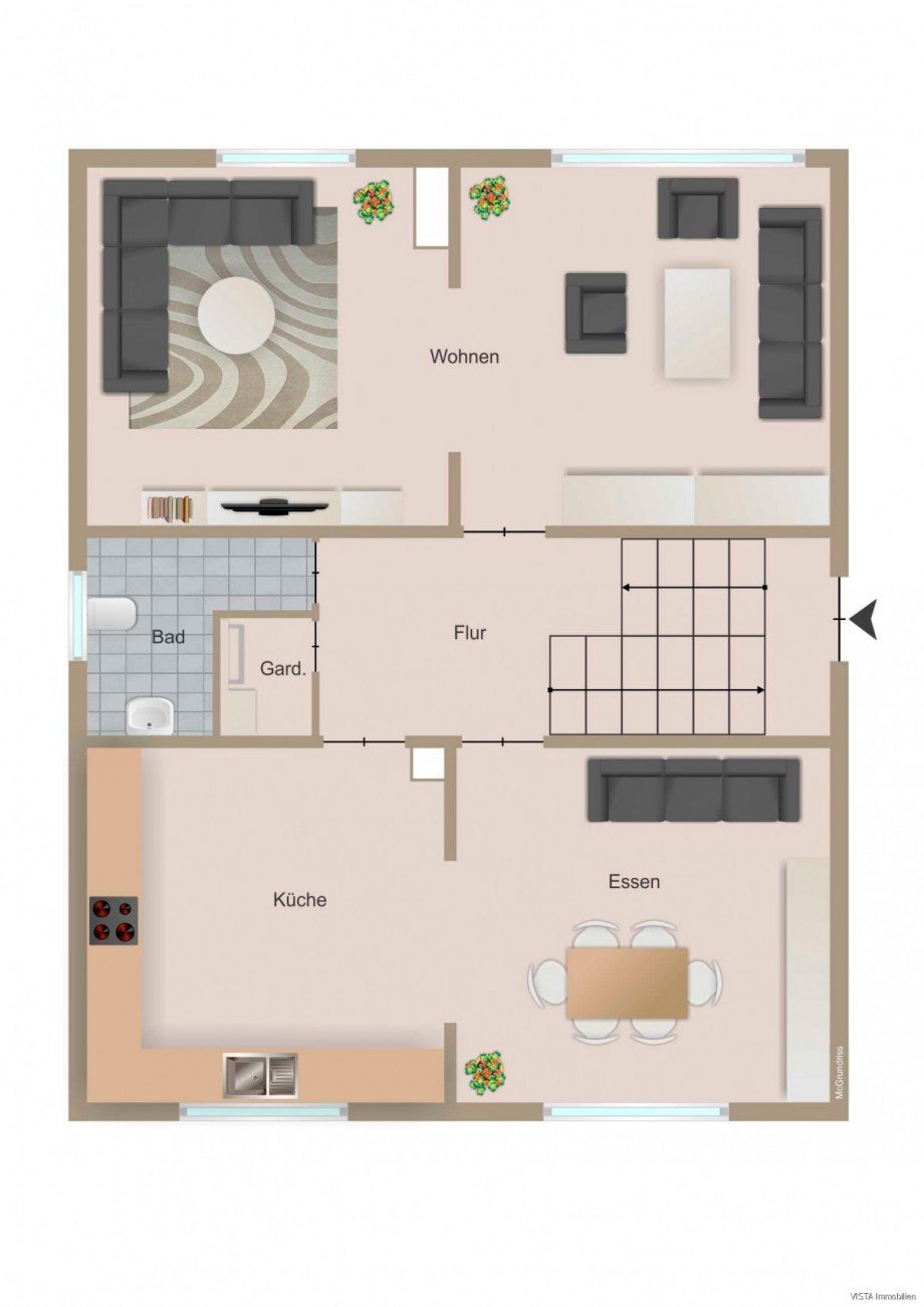 Erdgeschoss Einfamilienhaus Darmstadt / Wixhausen