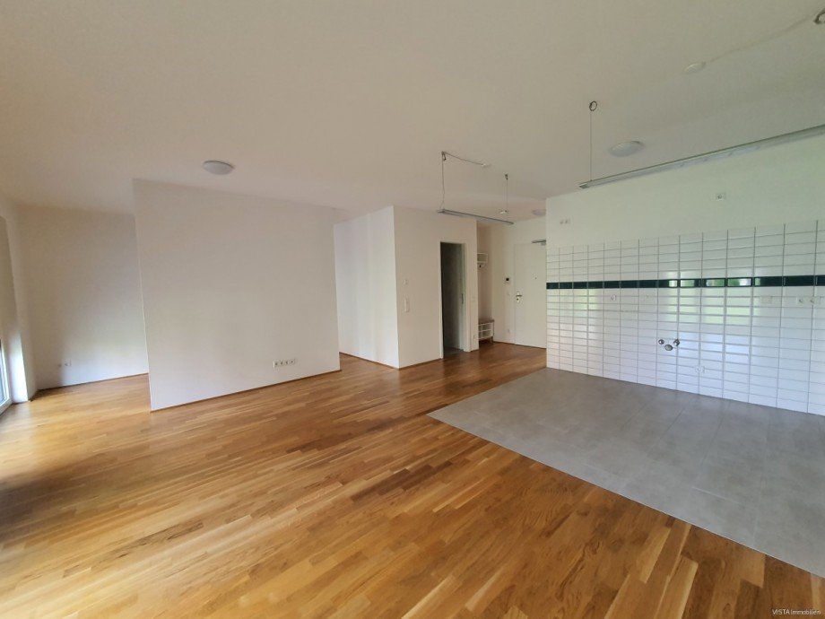 Wohnzimmer-K�che Ansicht 2 Erdgeschosswohnung Darmstadt