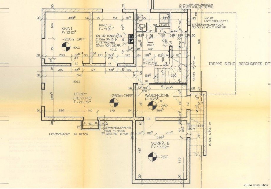 Grundriss Kellergeschoss Einfamilienhaus Darmstadt