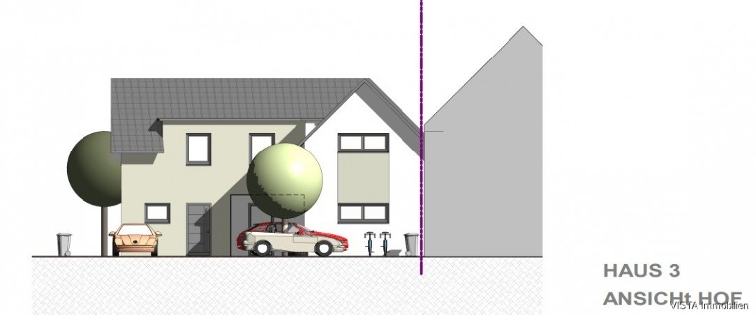 Haus 3 Ansicht Hof Einfamilienhaus Ro�dorf-Gundernhausen