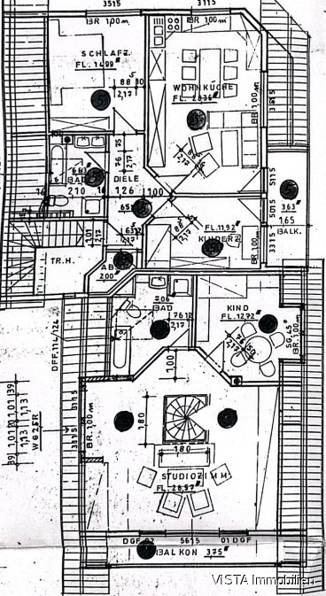 Grundriss Dachgeschosswohnung Ro�dorf