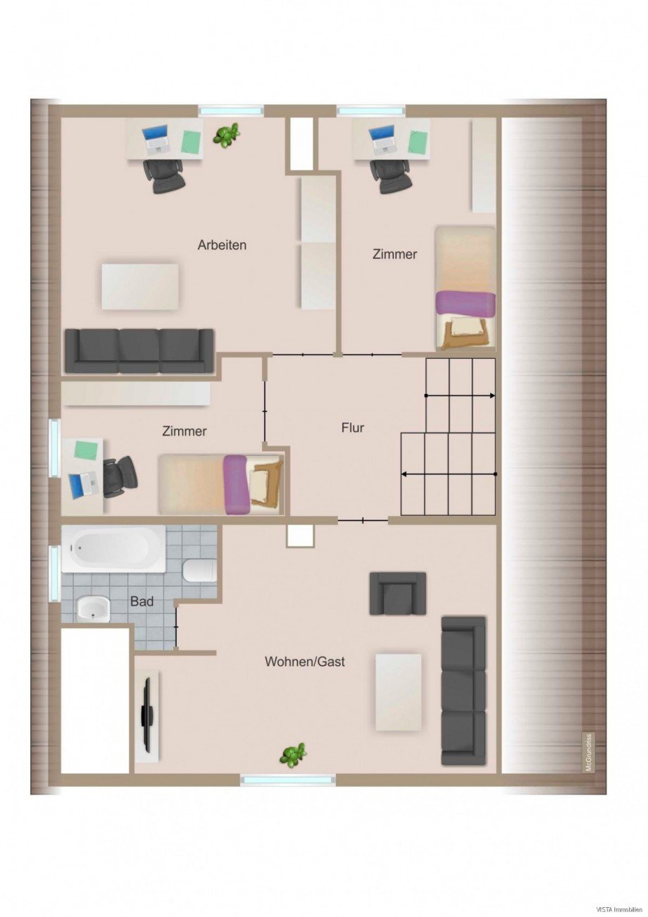 MF-2023 Dachgeschoss Einfamilienhaus Darmstadt / Wixhausen