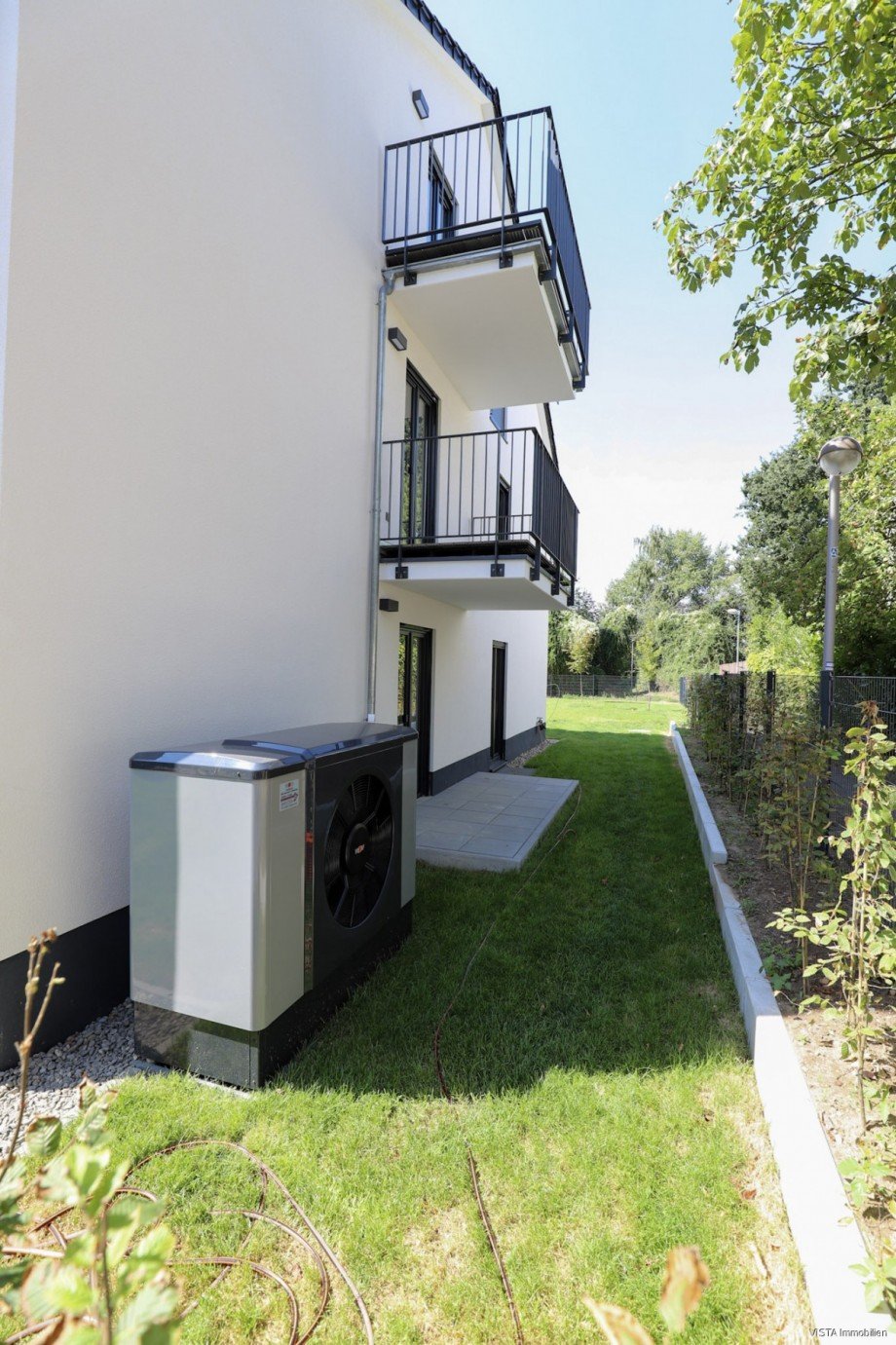 Seitenansicht Erdgeschosswohnung Darmstadt / Arheilgen