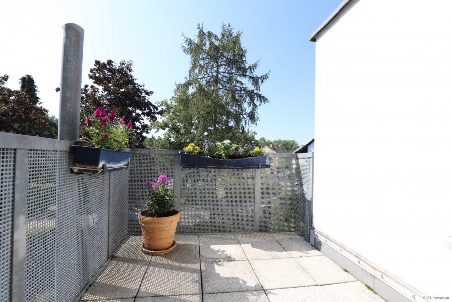 Balkon 2. Obergeschoss Maisonettewohnung Darmstadt