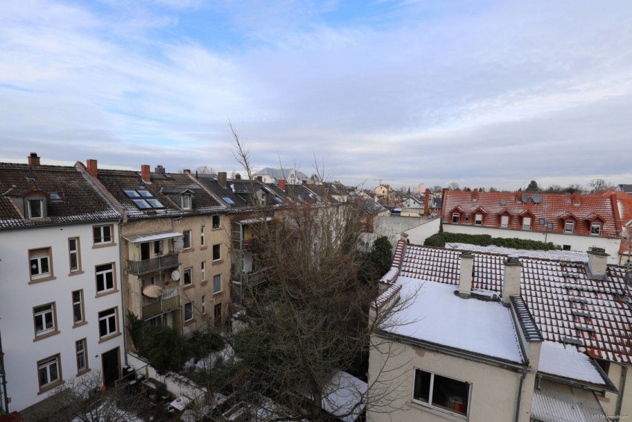 Aussicht K�che Etagenwohnung Darmstadt