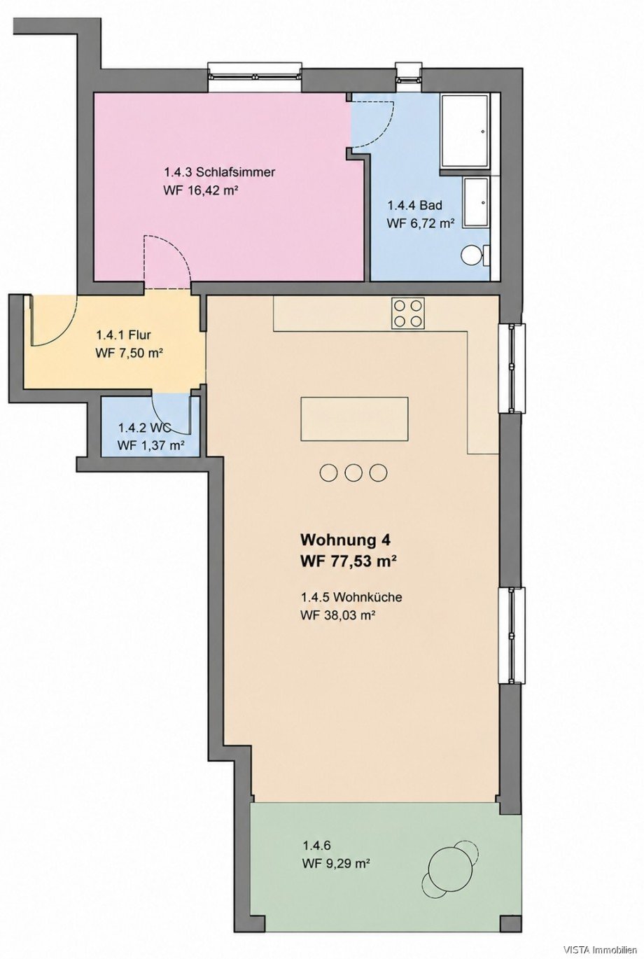 Grundriss... Etagenwohnung Darmstadt