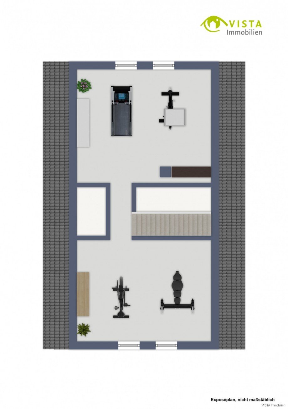 Grundriss-Dachgeschoss Einfamilienhaus Pfungstadt