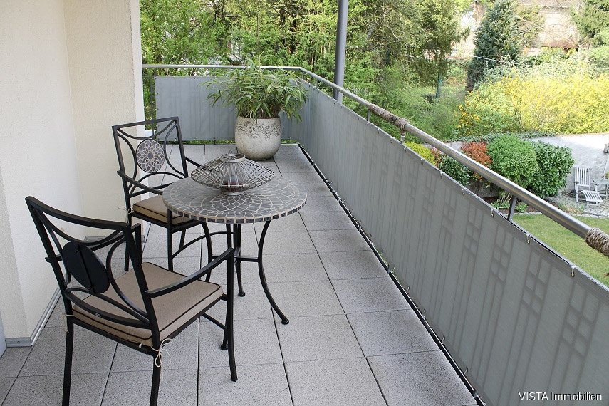 Balkon Mais Mehrfamilienhaus Bensheim