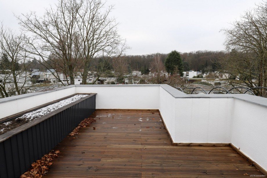 Aussicht Dachterrasse Maisonettewohnung Darmstadt
