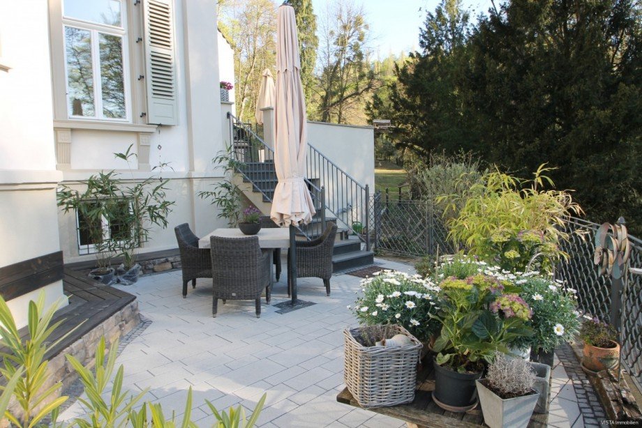 West-Terrasse Etagenwohnung Bensheim / Auerbach