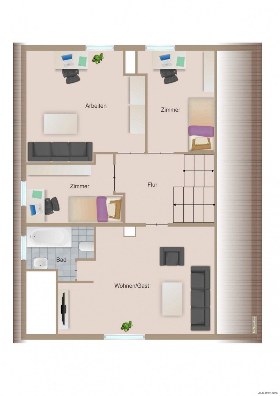 MF-2023 Dachgeschoss Einfamilienhaus Darmstadt / Wixhausen