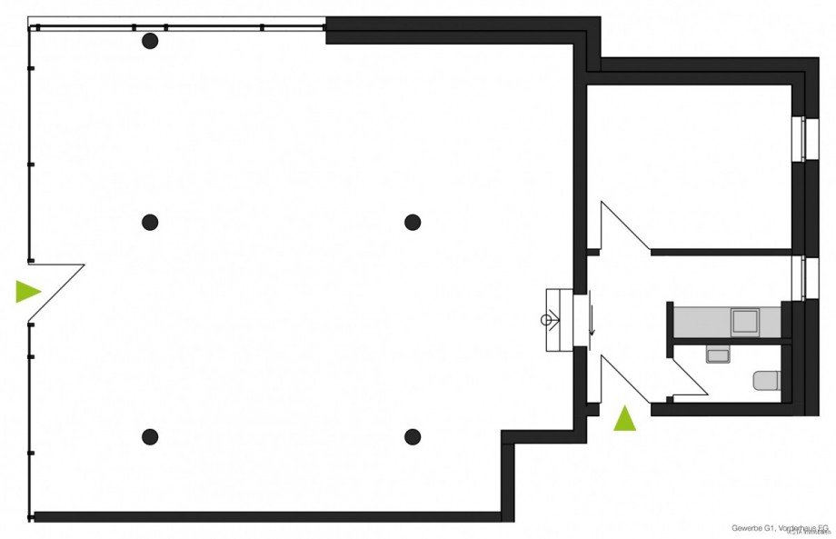 Grundriss Ladenlokal Darmstadt / Eberstadt