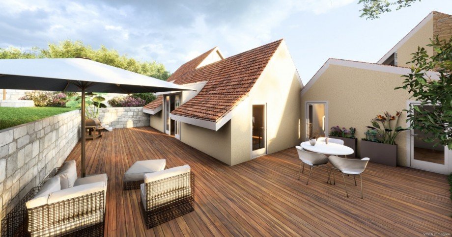 Terrasse Scheune Rechts Einfamilienhaus Seeheim-Jugenheim / Ober-Beerbach
