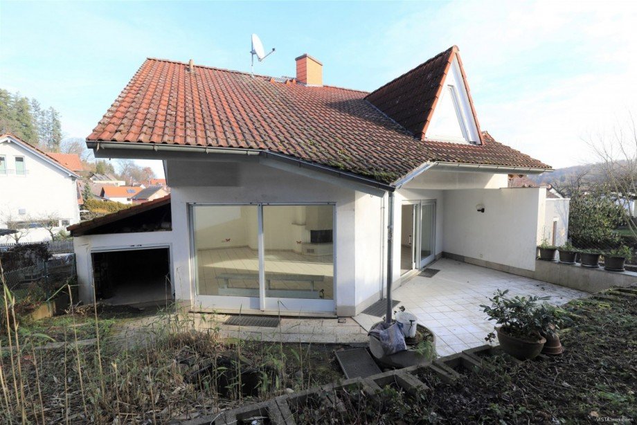 Ansicht R�ckseite Zweifamilienhaus Fischbachtal-Niedernhausen